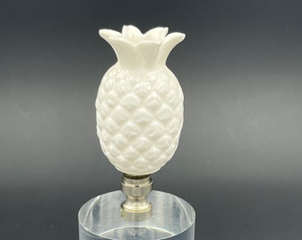 Custom Lamp finial Featuring a White Pineapple