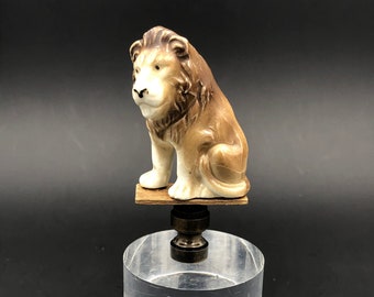 Custom Lamp FinialFeaturing a Horizontally Ribbed Bronze Sphere