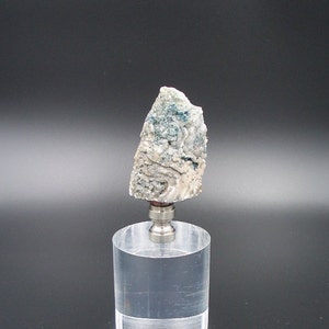 Custom Lamp Finial with a Natural Geode with its Natural Surface Intact