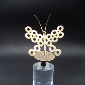 OVERSIZED Custom Lamp Finial Featuring a Steam Punk Style Hand Crafted Metal Butterfly