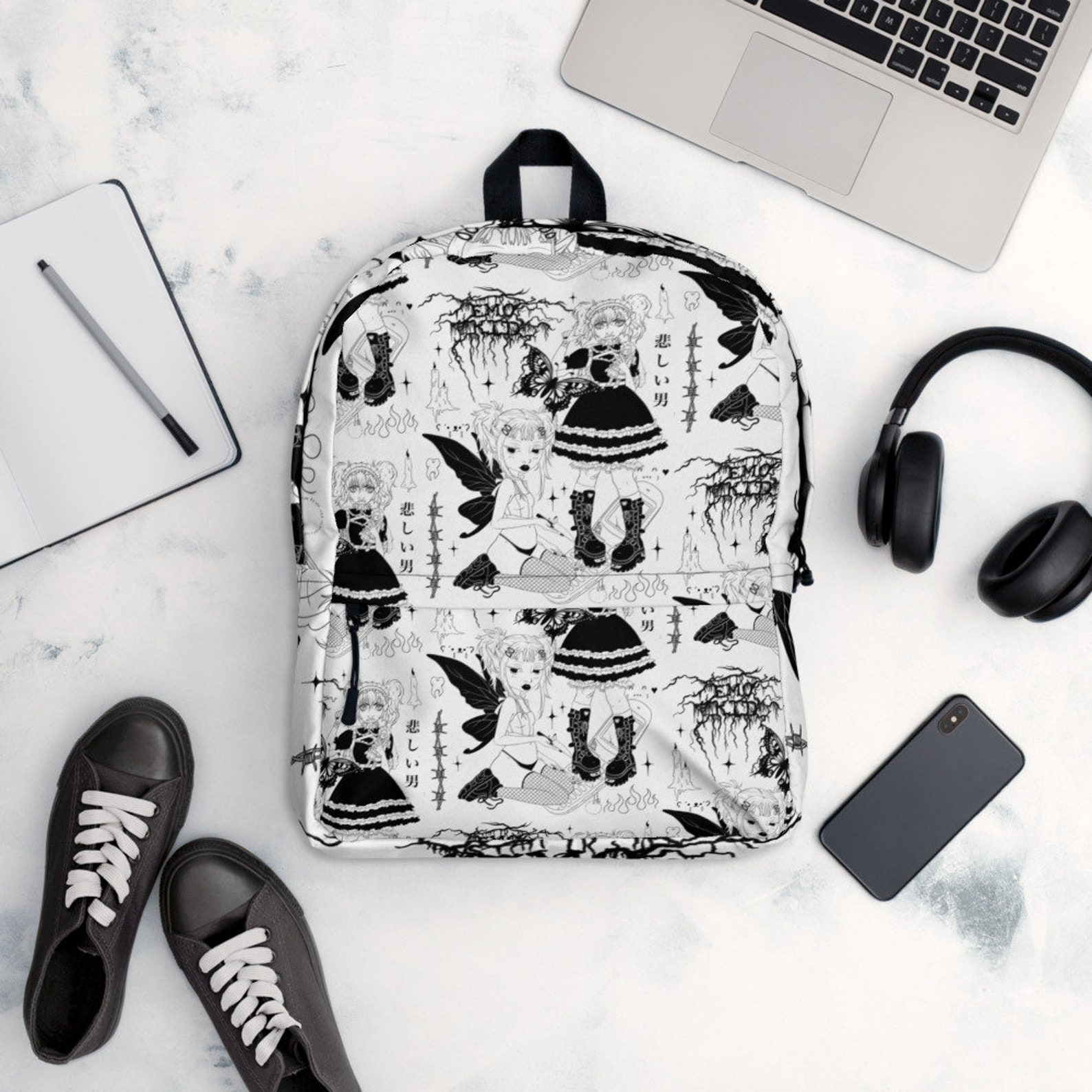 Emo Kid Backpack Etsy