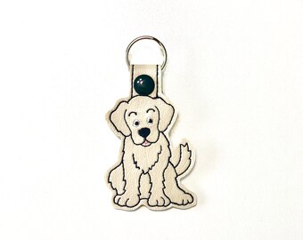 Golden Retriever Key Fob