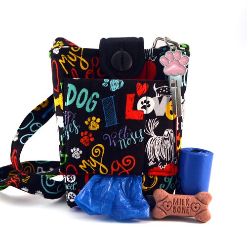 Dog Walking Bag Poop Bag Dispenser Dog Owner Gift Etsy