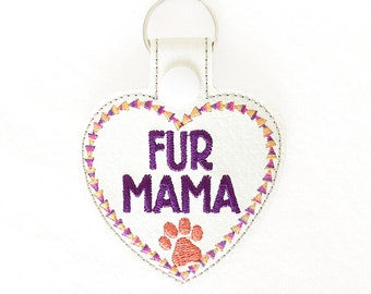 Fur Mama Key Fob - Cat Lover Gift - Dog Lover Gift -