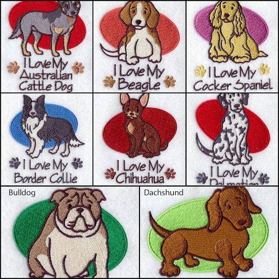 Embroidered Personalised Towels and Tea Towels Dog Towel Cocker Spaniel 31