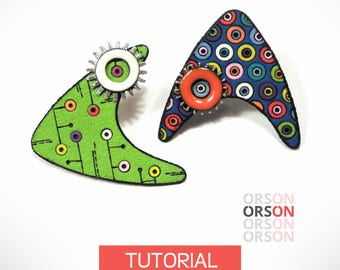 Orson's Beam me up, Scotty! in polymer clay Original tutorial e-book in ENGLISH only