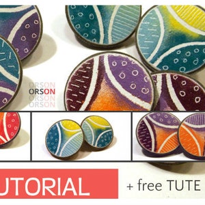 Orsons Original tutorial in polymer clay Too darn hot with Cold Enamels - in ENGLISH ONLY