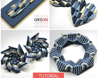 Orson's Originals Polygons in polymer clay part I Tutorial Ebook DIY Instructions - in English ONLY