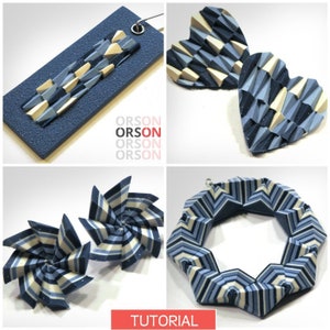 Orson's Originals Polygons in polymer clay part I Tutorial Ebook DIY Instructions - in English ONLY