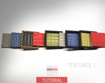 Orsons Original Chorus line 1 textures & polymer clay surface treatment Original tutorial e-book - ENGLISH only