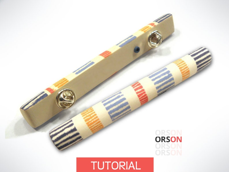 Orson's Hollow stick pin in polymer clay Original tutorial e-book image 1