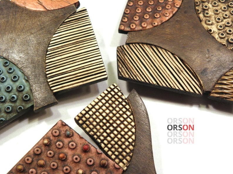 Orsons Weathered Pin Pendant in Polymer clay Tutorial Instructions in English ONLY image 8