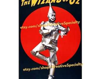 The Tin Man Wizard of Oz Poster: Fred R. Hamlin Musical Print (24x36)