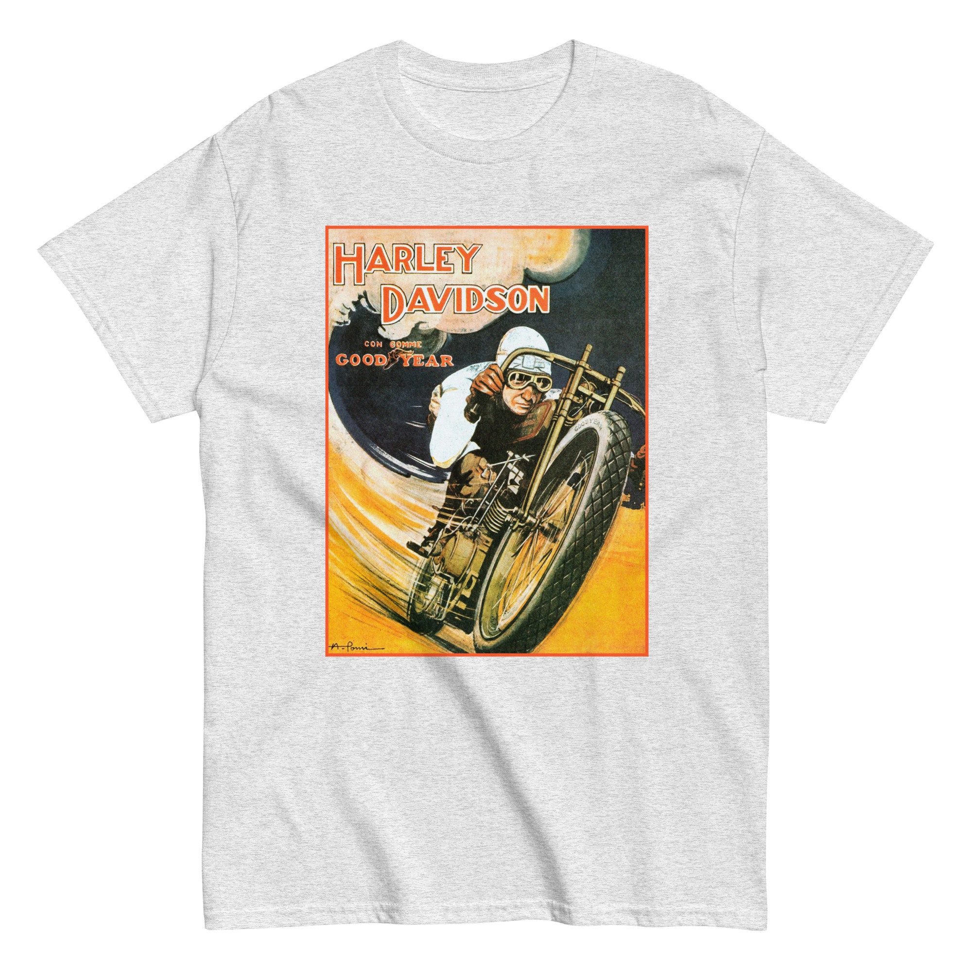 Vintage Harley Davidson Good Year T-shirt: Retro Graphic Tee - Etsy