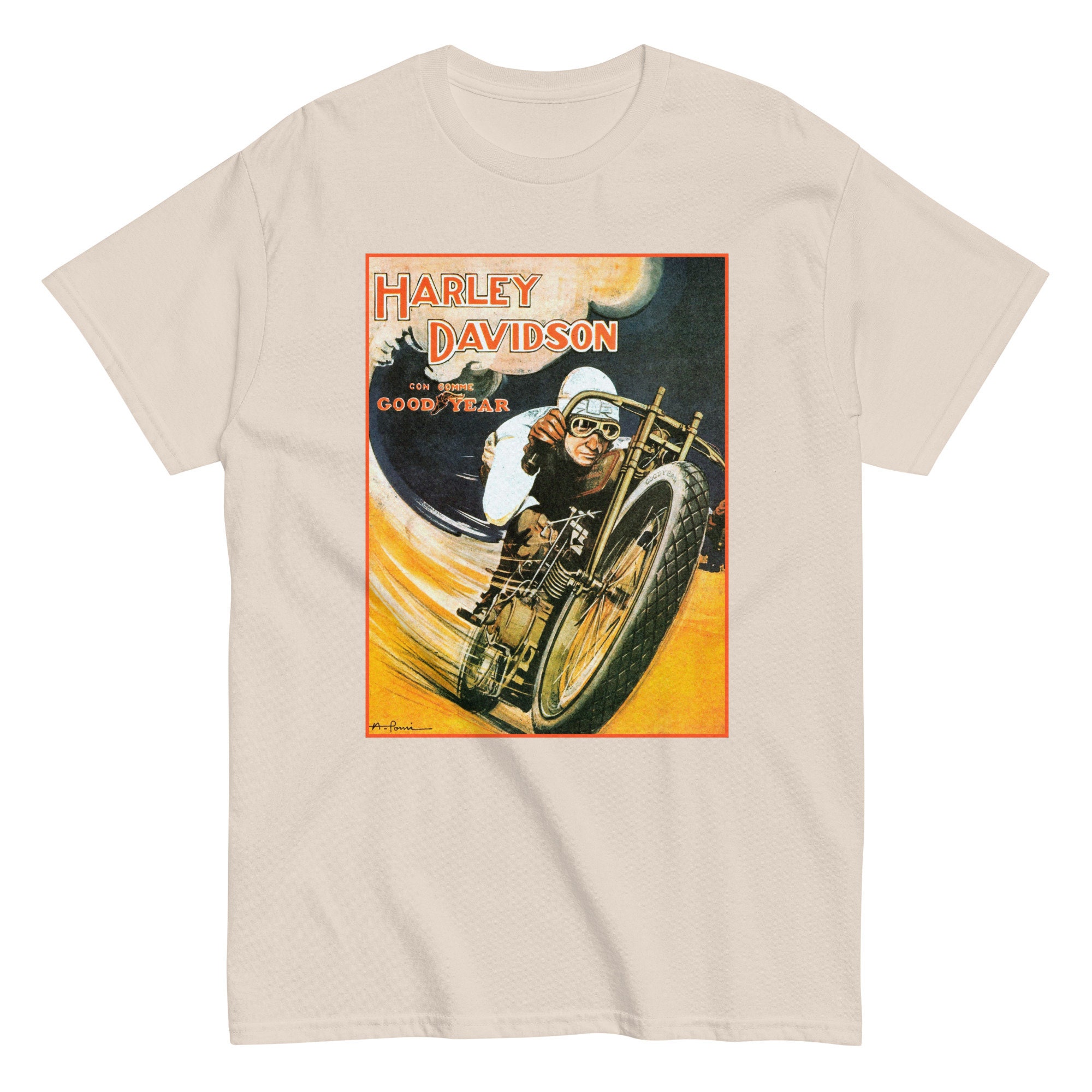 Vintage Harley Davidson Good Year T-shirt: Retro Graphic Tee - Etsy