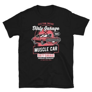 Vintage Muscle Car Graphic Tee: Retro Automotive Shirt