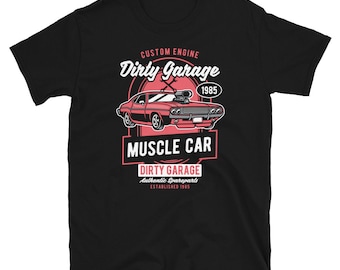Vintage Muscle Car Graphic Tee: Retro Automotive Shirt