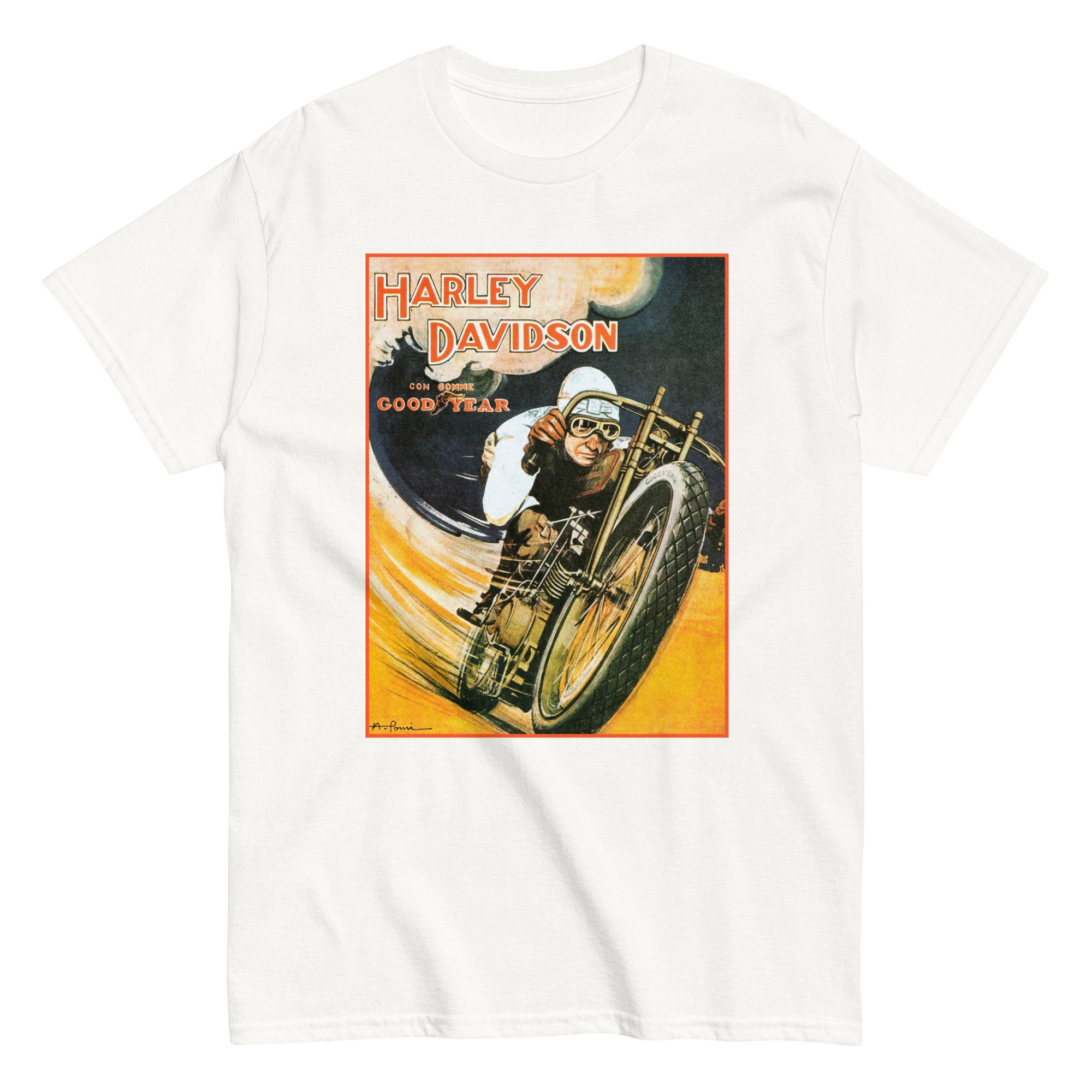 Vintage Harley Davidson Good Year T-shirt: Retro Graphic Tee - Etsy