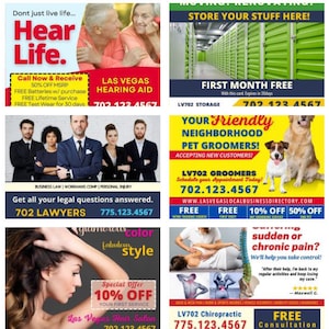 Flyers de cartes postales d’affaires - Pré-fait numérique, imprimable - Outil de marketing d’entreprise, EDDM Postcard Mailers Design-Hassle Free Tool - 5 « x7 »
