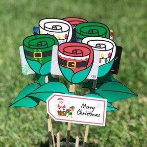 DIY Weihnachtsstrauß / Geschenk für Ihn / Geschenk für sie / Lehrer Geschenk / Geschenkkartenstrauß / Weihnachtsgeschenk / Weihnachtsgeschenk für Gastgeberin / FB21