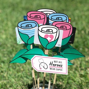 DIY dokter boeket / dokter Valentijn / dokter verjaardag / eerste responder / verpleegkundige Valentijn / verpleegkundige verjaardag / verpleegster bloemen / FB21