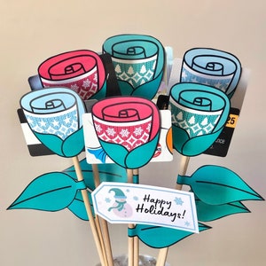 Buquê de férias DIY / Presente para ele / Presente para ela / Presente para professores / Buquê de cartão de presente / Presente de Natal / Presentes para anfitriã / Presente para anfitriã / FB21