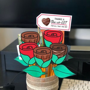 DIY Teacher Bouquet / Gift for Him / Gift For Her / Teachers Gift / Gift Card Bouquet / Valentines Gift / Teacher Gifts / Teacher Gift FB21
