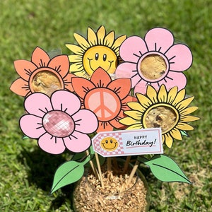 DIY Retro Bouquet / Cookie Bouquet / Birthday Gift / Teachers Gift / Gift Card Bouquet / Valentines Gift / Teacher Gifts / Teacher Gift FB21