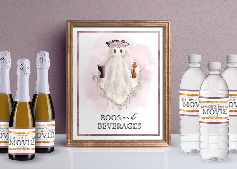 Halloween Movie Night Printables / Halloween Movie Night - Etsy