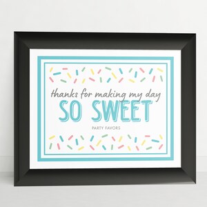 Baby Sprinkle Party Favor Sign / Baby Shower Party Favors Sign / Ice Cream Shower / Baby Sprinkle Favors / Baby Shower Party Favor / BS19