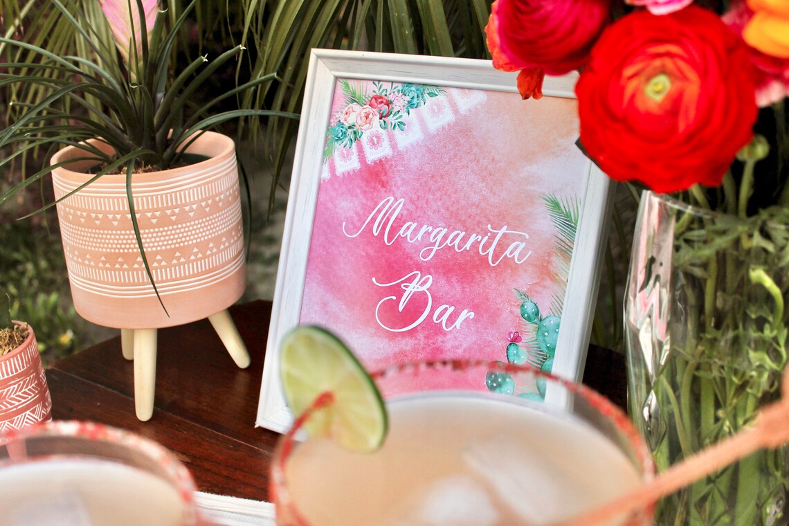 Margarita Bar Sign / Fiesta Party Sign / Margarita Sign / Etsy