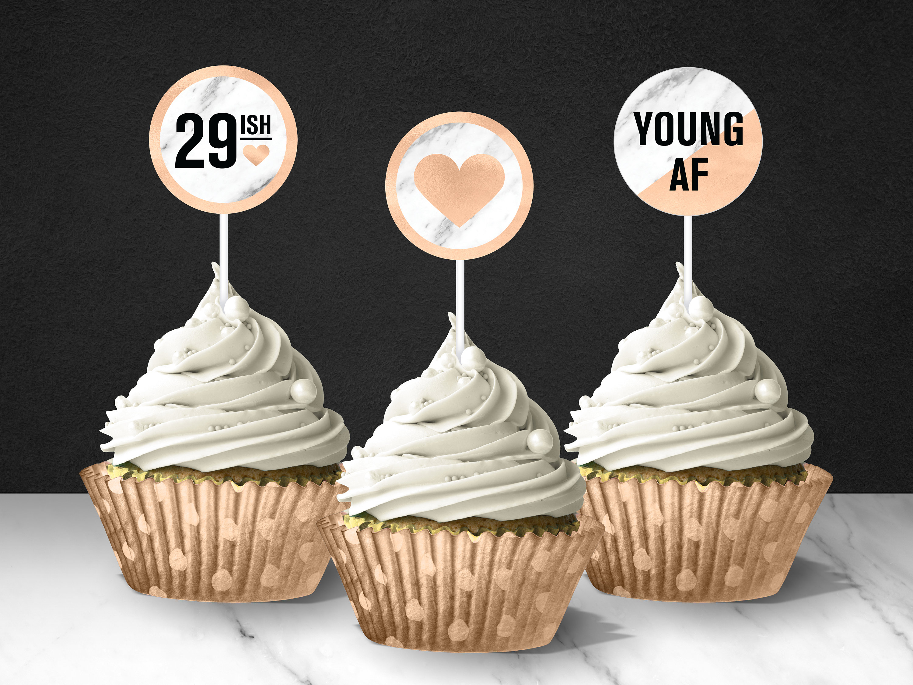 Rose Gold 30th Birthday Printable Cupcake Toppers // Printable Rose Gold Toppers // 30th Birthday Get together Decor // Younger AF Occasion Decor graphic about Printable Cupcake Toppers titled Rose Gold 30th Birthday Printable Cupcake Toppers // Printable Rose Gold Toppers // 30th Birthday Celebration Decor // More youthful AF Occasion Decor