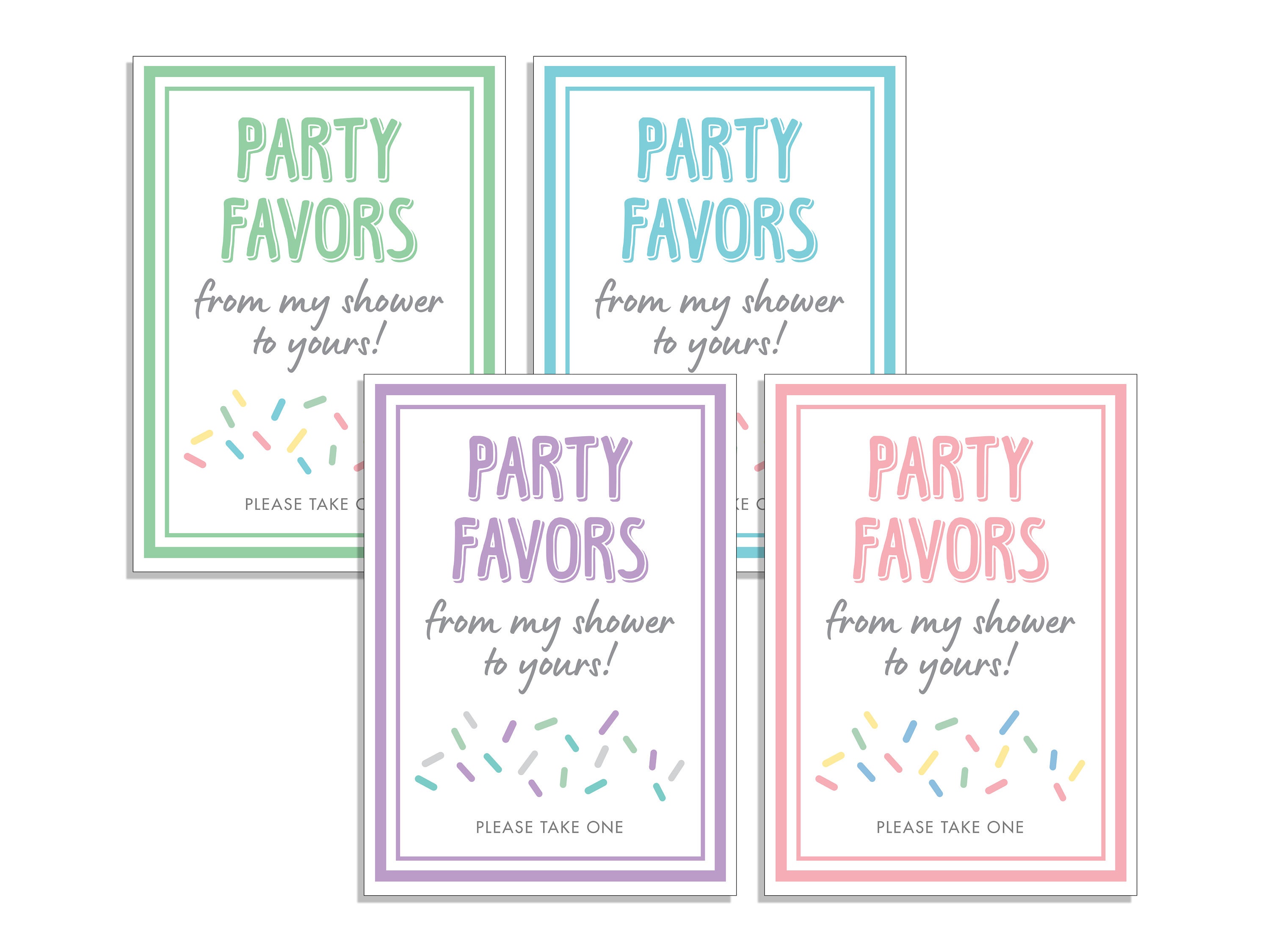 Sprinkle Baby Shower Favors
