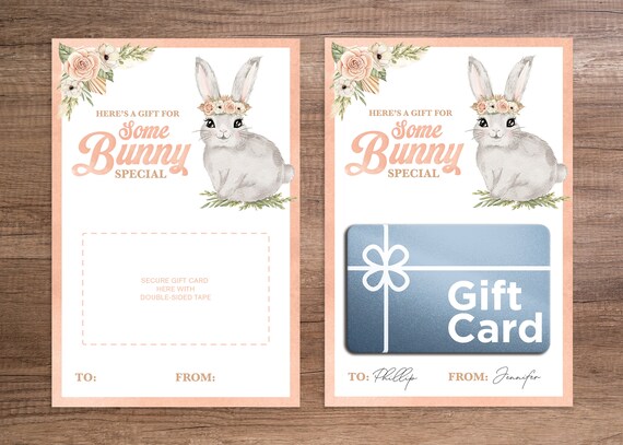 Bunny Gift Card Holder / Some Bunny Is One Gift Card / Printable Gift Card Holder / Easter Teachers Gift / Easter Gift Card Holder / SB23 Il_570xn