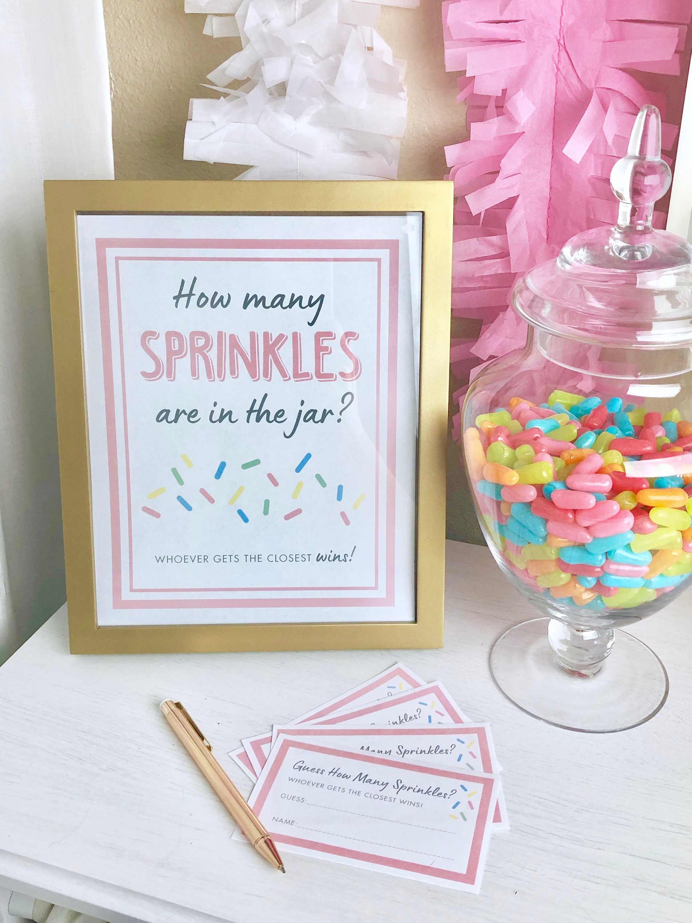 Sprinkle How Many Sprinkles Game // Baby Shower Game // Baby Etsy