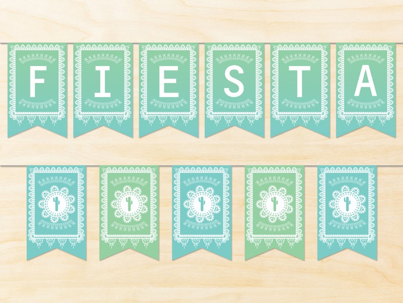 Custom Fiesta Printable Banner // Printable Decorations // | Etsy