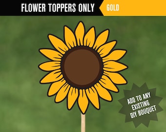 Adornos de girasol para ramos de regalo DIY / Regalo para maestros / Ramo de tarjetas de regalo / Regalo de San Valentín / Regalos para maestros / Regalo para maestros / FB23