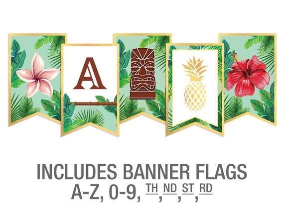 Hawaiian Luau Printable Party Banner - Il 570xN.4074314707 3jh2 