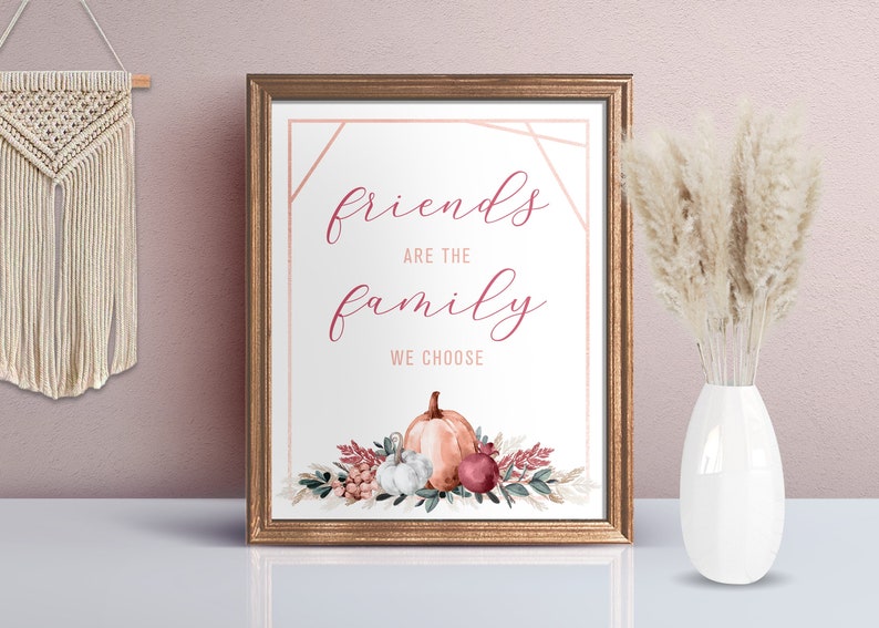 Fall Sign / Friendsgiving Decorations / Printable Thanksgiving - Etsy