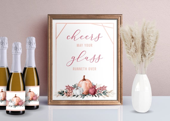 Fall Bar Sign / Thanksgiving Decor / Friendsgiving Decorations / Printable Bar Sign / Boho Fall Decor / Thanksgiving Printables Sign / BF19 Il_570xn
