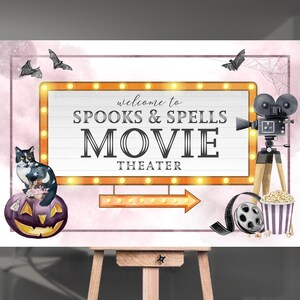 Halloween Movie Night Printables / Halloween Movie Night Bundle / Boho ...