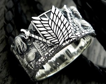 Titans Attack Ring-Shingeki Kyojin Cosplay Stuff-Handcrafted