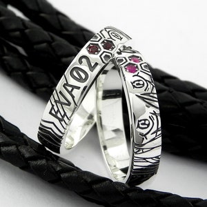 EVA Unit 02 mecha Ring Manga Anime Cosplay gift-Handcrafted