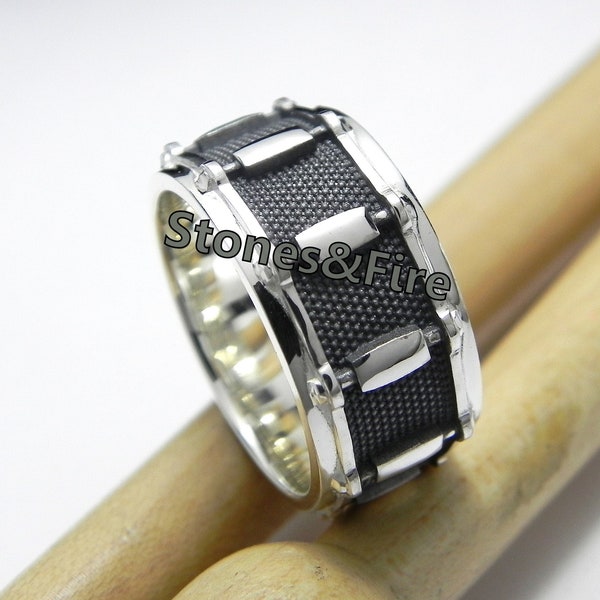 DRUMMER RING_Drummer's Ring_Musician Ring_Musicain Gift_Custom Made