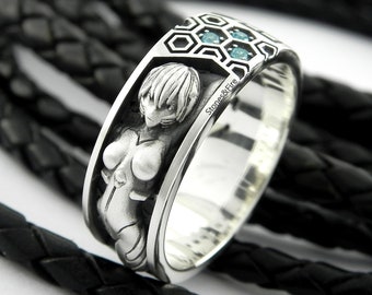 Eva Rei Ring mecha Cosplay Custom-made fanart accessory