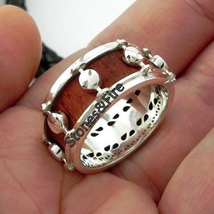Wide Wooden Drum Ring music gift-Custom Made