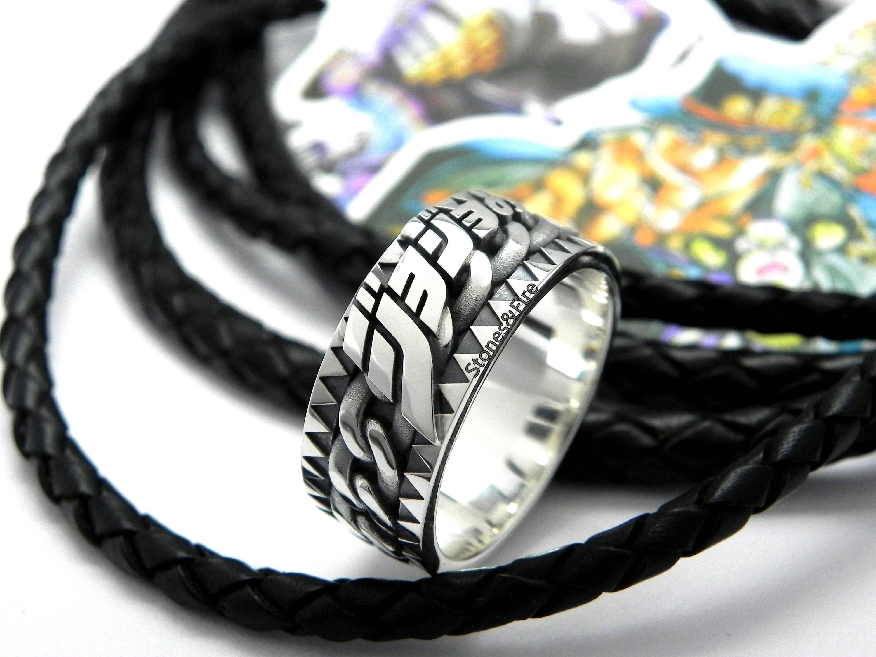 Bizzare Adventure Ring-manga anime geek cosplay gift • Stones&Fire