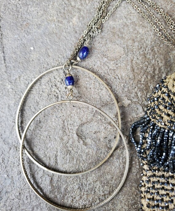 Antique Beaded Drawstring Bag - image 9
