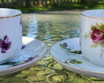 Vintage 8 Noritake Teacups W/8 Sheffield Saucers. Japan - Etsy