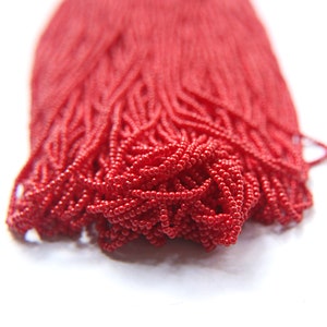 11/0 Czech Seed Bead Dark Red Opaque 1/5/25/50/100 Full hanks Preciosa Ornella loose beads, mix beads, embroidery materials, craft supplies